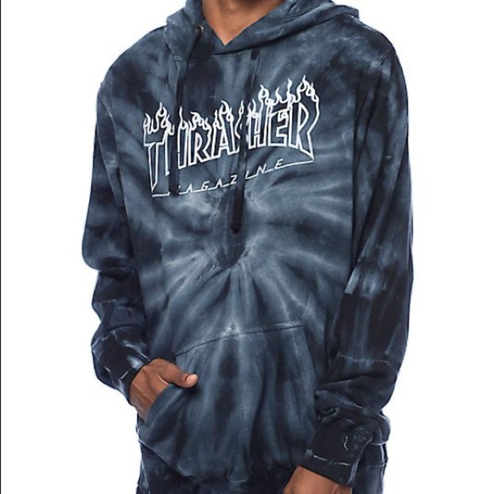 Tie dye thrasher hoodie